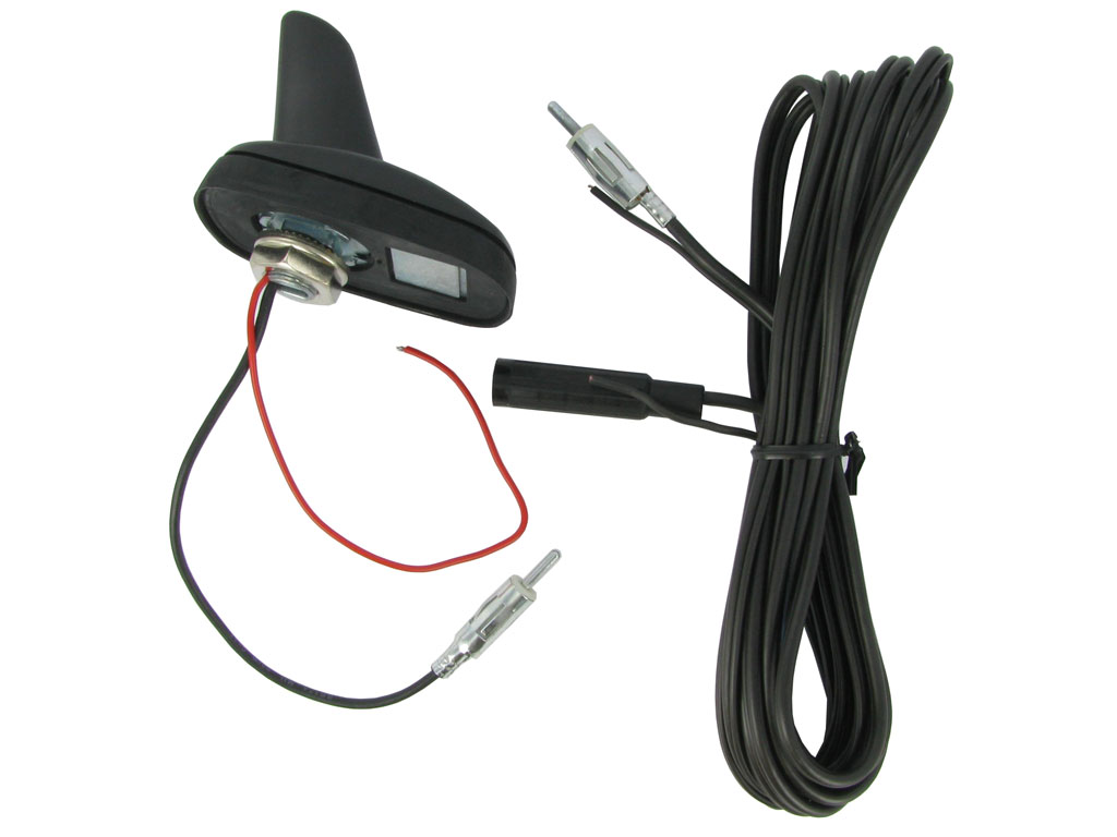 DAB Car Aerial Antenna SMB Adapter AM/FM Shark Fin Roof Mount Aerial